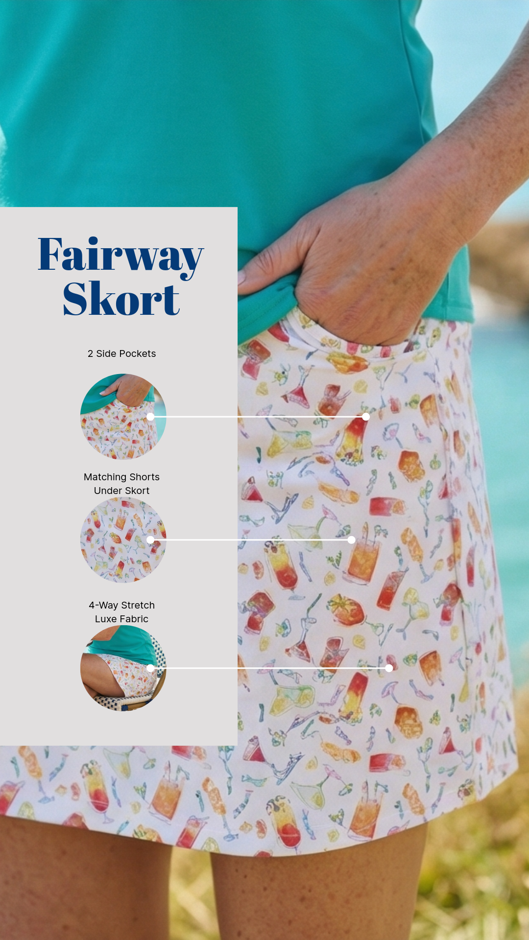 17 1/2" Fairway Skorts