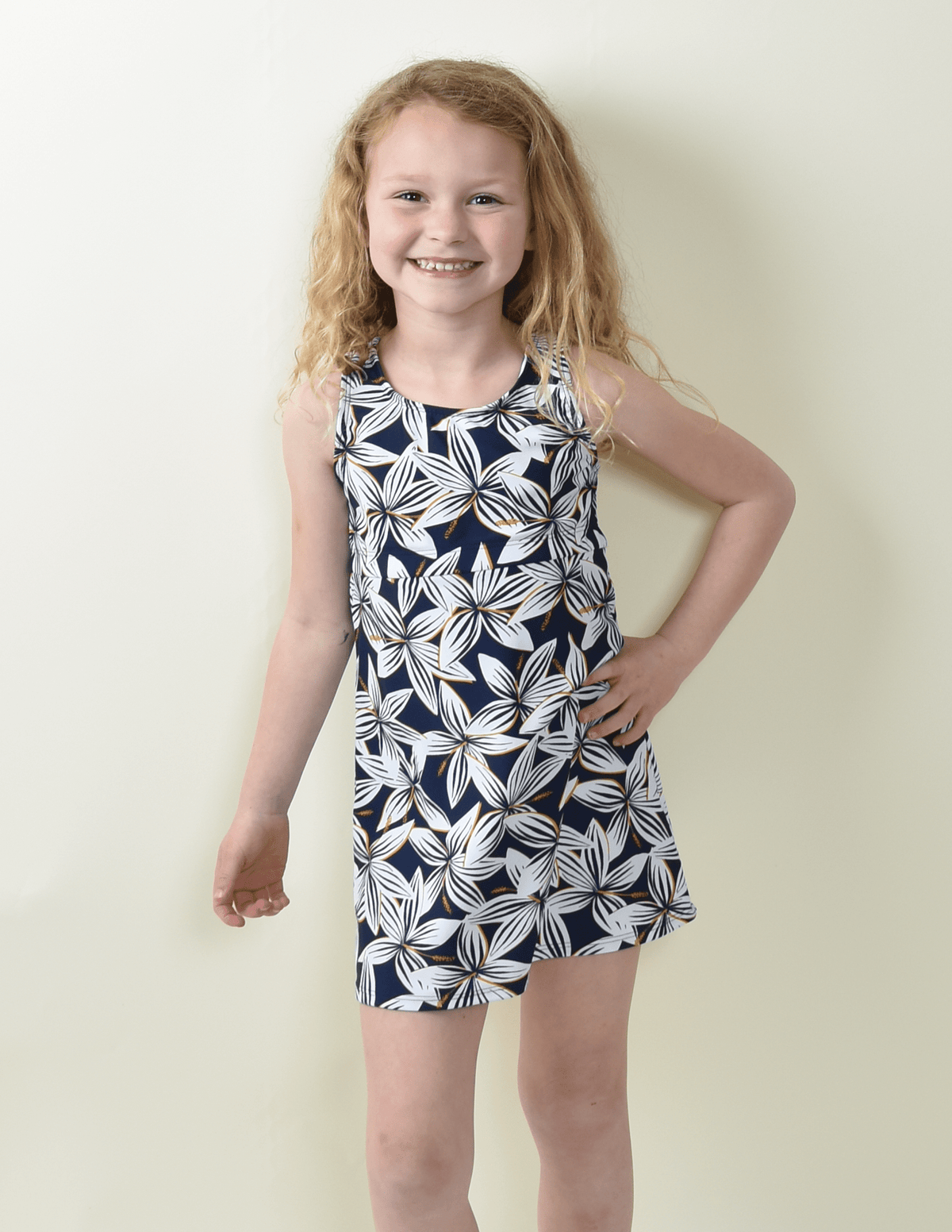 Little Girls Original Dress Hibiscus