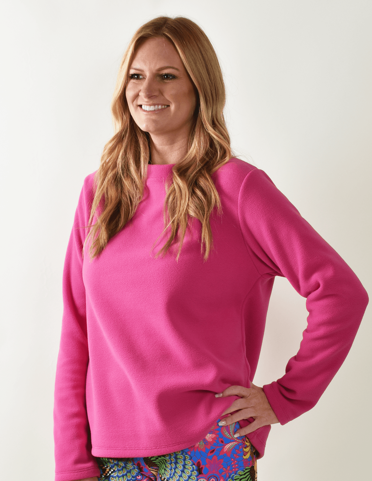 Vineyard Fleece Top Berry