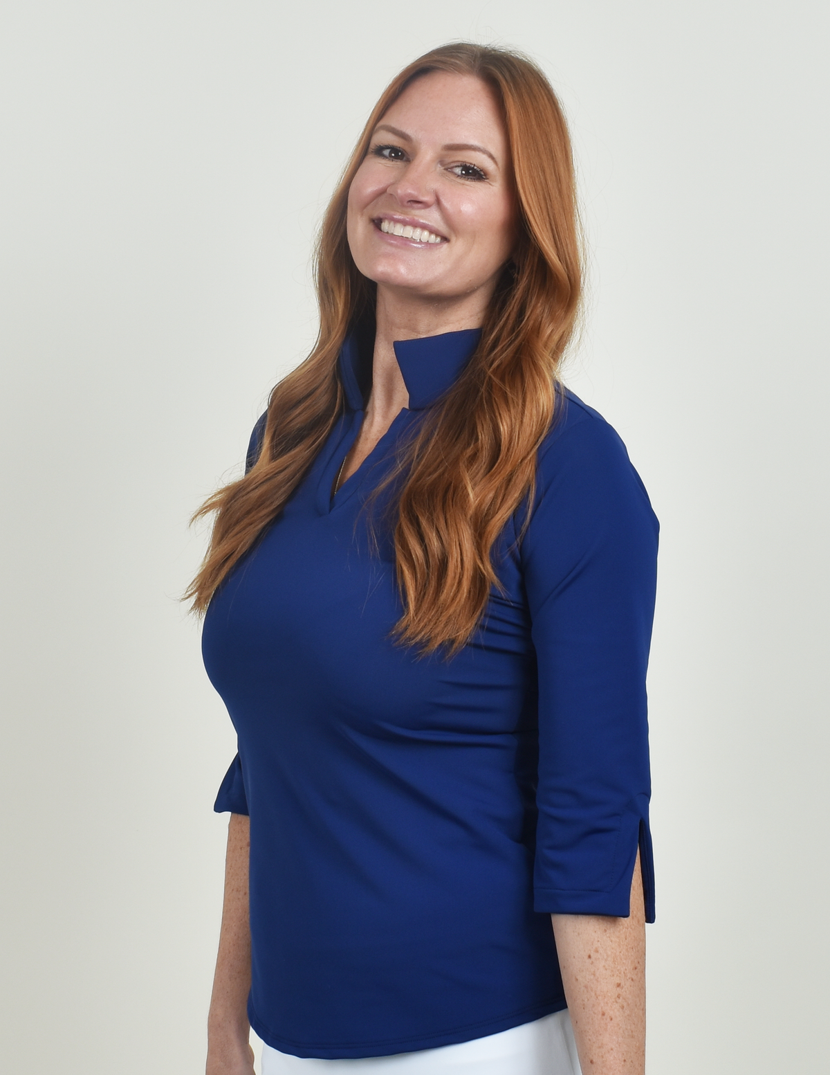 3/4 Sleeve Pebble Beach Top